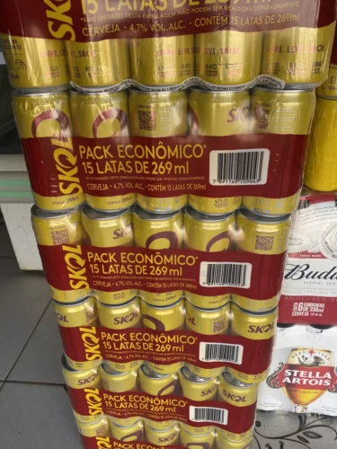 Cerveja Skol Pilsen Lata 269ml Pack 15 Unidades photo review